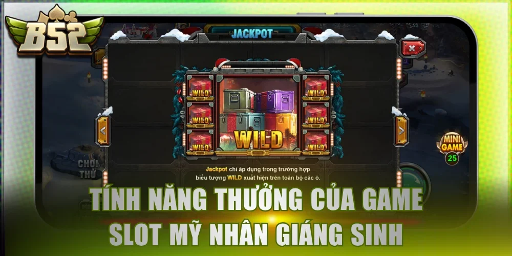 Tính năng thưởng của game slot Mỹ Nhân Giáng Sinh
